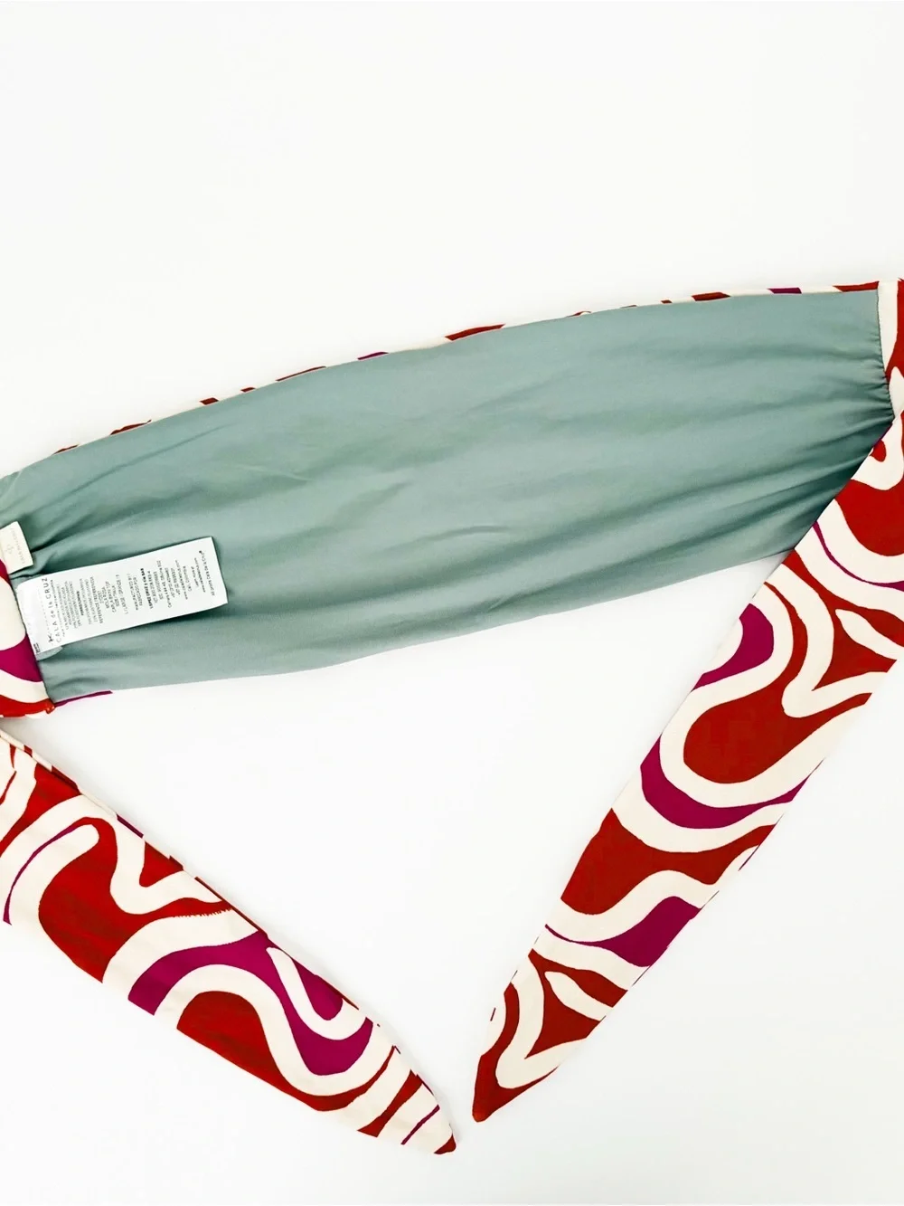 Cala De La Cruz Bandeau Bikini Top Multicolor Womens Size Large
